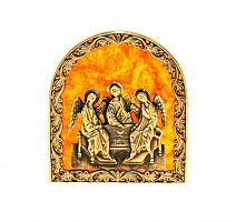 Иконка "Троица" из янтаря, Tr-a