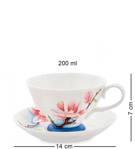 JS-02 Чайный набор на 2 перс. "Цветущая сакура" (Pavone) фото 2