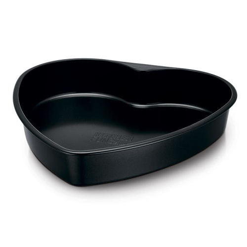 Форма для выпечки "Сердце" диаметром 28 см BAKEWARE от BEKA, изготовленная из углеродистой стали, цвет - чёрный