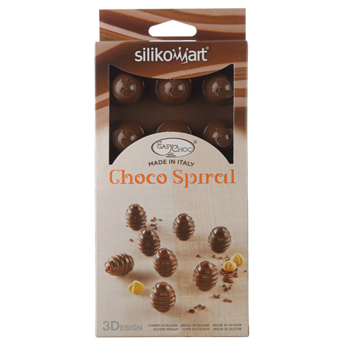 Форма для приготовления конфет choco spiral силиконовая фото 4