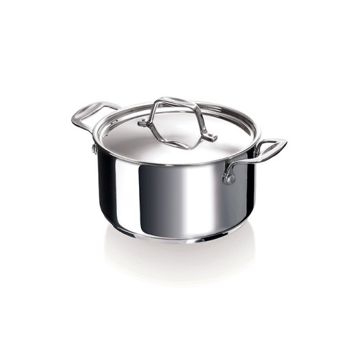 Кастрюля BEKA CHEF 24 л (18 см) с зеркальной полировкой, из нержавеющей стали, серого цвета