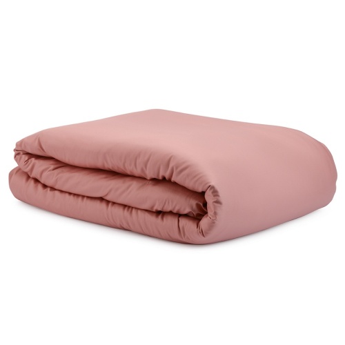Комплект постельного белья из сатина темно-розового цвета из коллекции essential фото 2