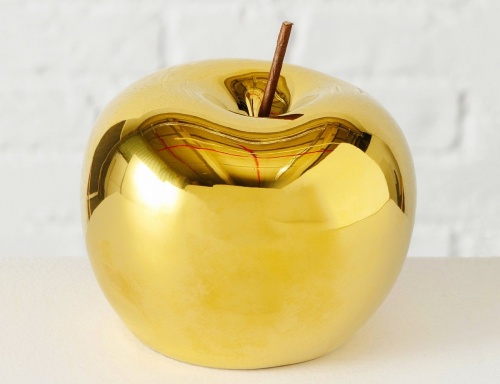 Фарфоровая декоративная фигурка "Яблочко - золотая радость", 11 см, Boltze