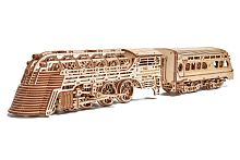 Механическая деревянная сборная модель Wood Trick Поезд Атлантический экспресс