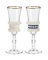 Фужеры - "Royal Glassware" - Набор свадебных бокалов "Ретро №7", материал: стекло, цвет: прозрачный