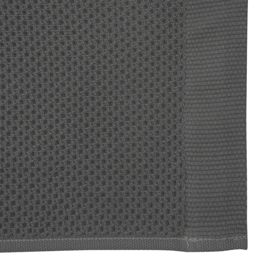 Полотенце для лица вафельное темно-серого цвета из коллекции essential, 30х30 см фото 4