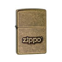 Зажигалка ZIPPO Classic с покрытием Antique Brass, латунь/сталь, серебристая, матовая, 36x12x56 мм, 28994