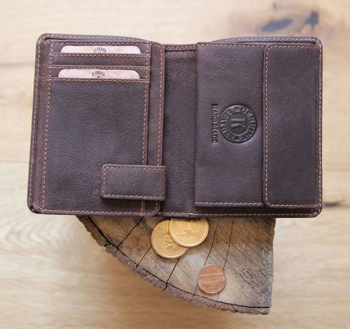 Бумажник Klondike Don, коричневый, 9,5x12 см фото 13