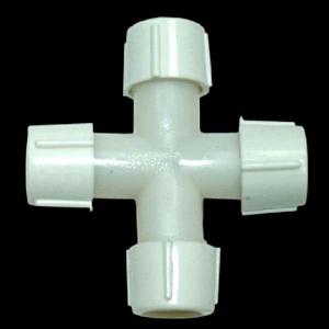 "Коннектор" крестовой для 3-х проводного светодиодного (LED) ДЮРАЛАЙТА 11 мм, Торг-Хаус