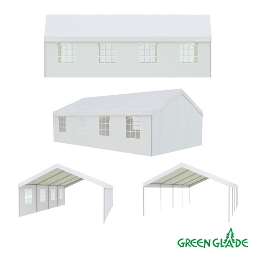 Тент-шатер Green Glade 3018 5х8х3,1м полиэстер 2 коробки фото 5