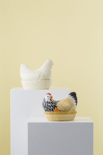 Подставка для яиц Hen кремовая фото 2