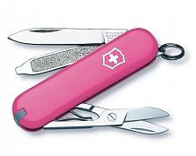 Нож Victorinox Classic SD, 58 мм, 7 функций, светло-розовый