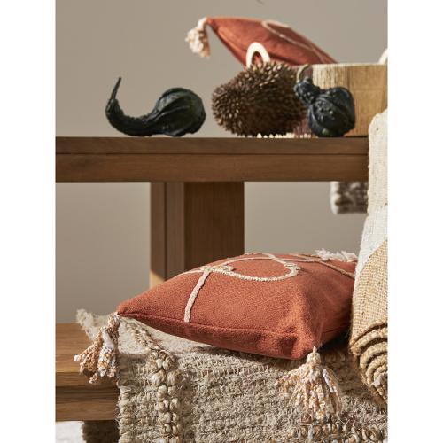 Подушка декоративная терракотового цвета с аппликацией geometry из коллекции ethnic, 30х45 см фото 8