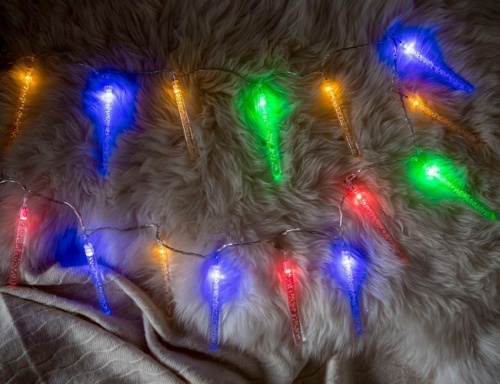 Гирлянда "Волшебные сосульки", 20 цветных LED-огней, 2+1,5 м, контроллер, SNOWHOUSE фото 3