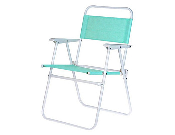 Складное пляжное кресло LUX COMFORT, полиэстер 600D, металл, бирюзовое, 50х54х79 см, Koopman International