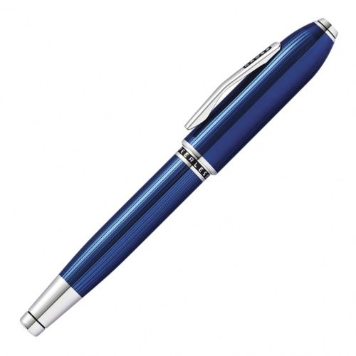 Cross Selectip Peerless - Translucent Quartz Blue Engraved Lacquer, ручка-роллер, M фото 5