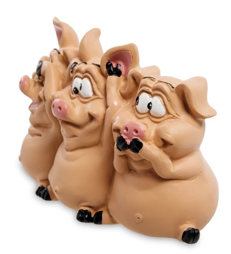 RV-618 Статуэтка «Трио мудрых свиней» фото 5
