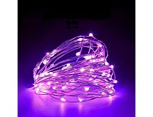 Электрогирлянда ВОЛШЕБНЫЕ КАПЕЛЬКИ, 100 ярких розовых mini LED-ламп, 10+1.5 м, провод-серебристая проволока, SNOWHOUSE