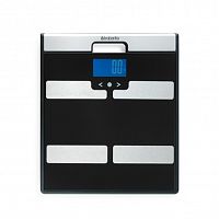 Весы для ванной комнаты с мониторингом веса Sistema из нержавеющей стали, цвета чёрного
