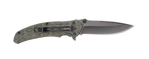 Нож Stinger, 84 мм, рукоять: алюминий, камуфляж, картонная коробка фото 3