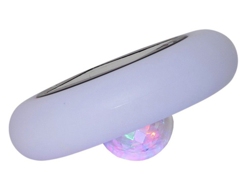 Плавающий светильник для бассейна FUNNY POOL, RGB LED-огни мерцающие, батарейки, подзарядка от солнечного света, 19х9 см, STAR trading фото 2