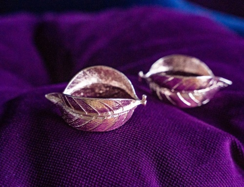 Набор колец для салфеток "Изящество листьев", золотой, 4х3 см, 2 шт, Kaemingk фото 2