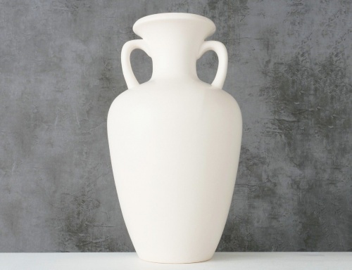 Керамическая ваза-кувшин "Кипрус", белая, 31 см, Boltze фото 2