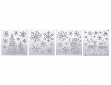 Набор наклеек "Праздничный снегопад", 23х28 см, разные модели, Koopman International