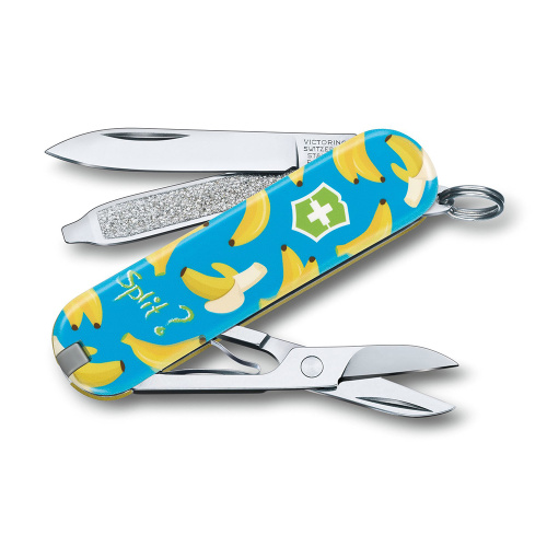 Нож-брелок Victorinox Classic LE 2019, 58 мм, 7 функций, "Banana Split" фото 2