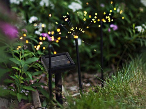 Комплект садовых светильников на солнечной батарее "Вечерние одуваничики", 90 тёплых белых микро LED-огней, 40х15 см, 3 шт., STAR trading фото 2