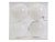 Набор однотонных пластиковых шаров, глянцевые и матовые, белые, 100 мм, упаковка 4 шт., Winter Decoration