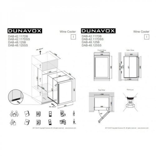Винный шкаф Dunavox DAB-48.125 фото 4