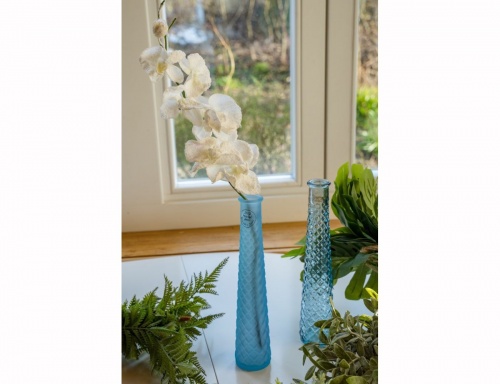 Декоративные стеклянные вазы SKY AND SEA, голубая гамма, 32 см (5 шт.), Kaemingk фото 7