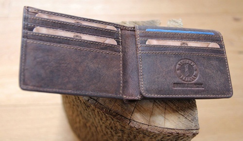 Бумажник Klondike Billy, коричневый, 11x8,5 см фото 15