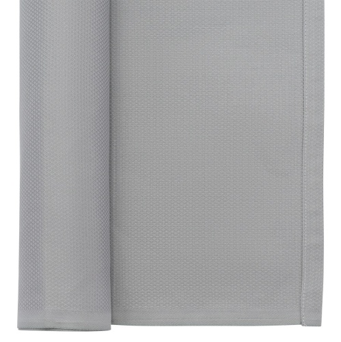 Салфетка серого цвета с фактурным рисунком из хлопка из коллекции essential, 53х53см фото 3