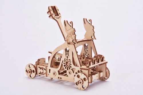 Механический 3D-пазл из дерева Wood Trick Катапульта фото 2