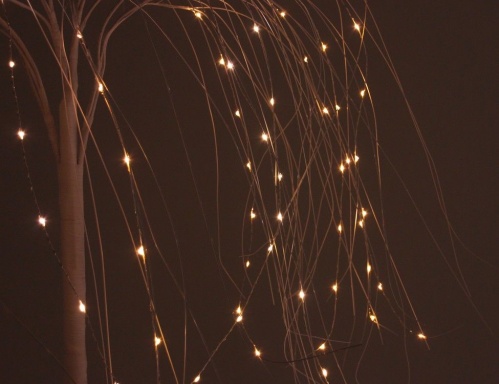 Светящееся дерево "Звёздная ивушка", тёплые белые мини LED-огни, уличная, Koopman International фото 5