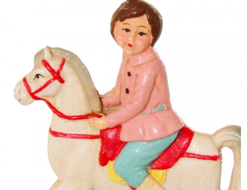 Ёлочная игрушка "Верхом на лошадке", полистоун, 9 см, SHISHI фото 2