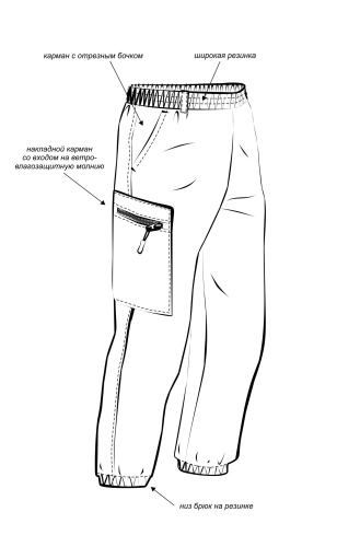 ЯЛ-02-28 Костюм куртка/брюки, р.44-46, рост 170-176, кмф светло-серый фото 2