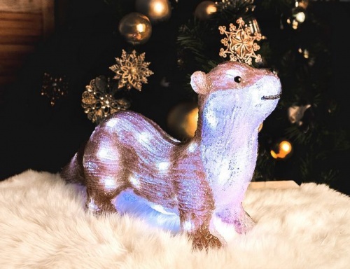 Светящаяся фигура "Сурикат", цветной акрил, 40 холодных белых LED ламп, 44,5 см, уличный, Kaemingk фото 2