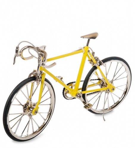 VL-17/3 Фигурка-модель 1:10 Велосипед шоссейник "Racing Bike" желтый