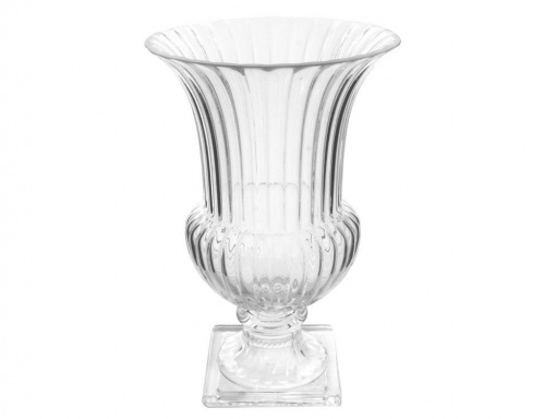 Бокал-подсвечник "Благородный тюльпан" рифлёный, стекло, прозрачный, 19.5х28 см, SHISHI фото 2