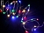 Гирлянда КАПЕЛЬКИ, 30 разноцветных mini-LED ламп, серебристая провод-проволока, 1.8 м, батарейки, SNOWHOUSE