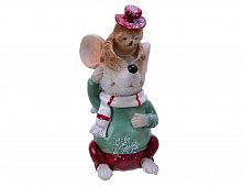 Ёлочная игрушка "Мышонок и совёнок", полистоун, 10 см, Kaemingk