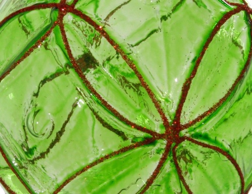Набор стеклянных ёлочных шаров "Амаэль", зелёный, (4 шт.), SHISHI фото 2