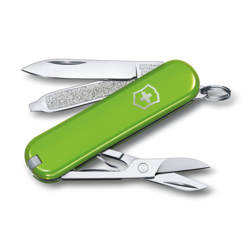 Нож-брелок Victorinox Classic SD Colors, 58 мм, 7 функций, "Smashed Avocado"