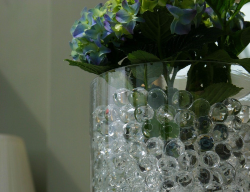 Гидрогелиевый наполнитель для ваз "Водяные жемчужины", прозрачные, 4 SEASONS фото 3