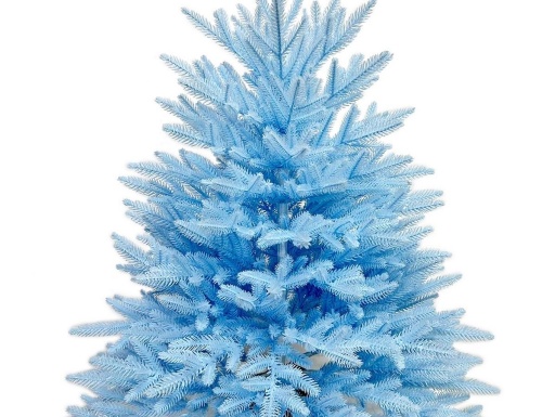 Настольная елка в мешочке Голубая 90 см, ЛИТАЯ 100%, Max CHRISTMAS фото 2