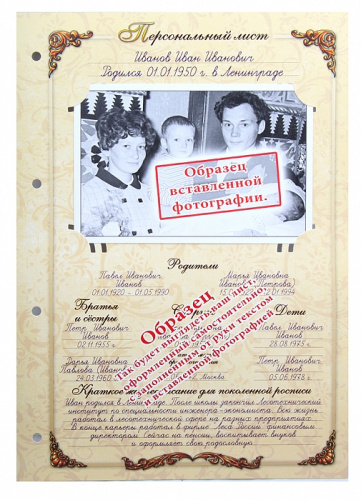 Подарочная книга - "Архивные Сокровища" - Родословная книга "Гербовая (накладка Герб) в футляре с накладкой красн фото 5