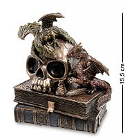 WS-919 Статуэтка "Драконы на черепе и книгах"